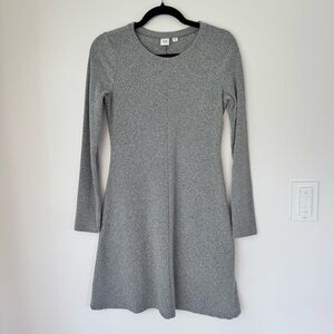 GAP Long Sleeve Knit Sweater Dress Gray Size XS